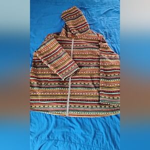 Women's Plus Size Multicolor Spring Jacket BoomChic Hooded  Light Cozy US 22–24